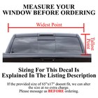 Truck Back Window Graphics Trump Flag American  p557  See Through Rear Decal