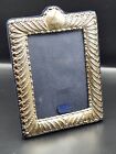 Vintage Ornate Hallmarked Sterling Silver Picture Frame With Velvet Back
