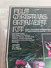 New Holiday Felt Christmas Ornament Kit 4165 Skate Boot  kit Makes 3 Vtg 1979