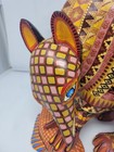 Efrain Fuentes Armadillo With A Fish Oaxaca Mexico Wood Carving Handmade