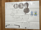 Original Strad Poster Violin 1713 Antonio Stradivari  huberman  - Folded 33x27