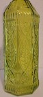  Lime Green Stained Glass Bottle Home Kitchen Decor 12  Tall