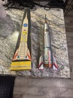 Vintage Holdraketa Tin Moon Rocket W  Box   Instructions Hungary