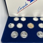 1992 Canada 125th Commemorative 13 Coin Silver 25 Cents  1 Proof Set W Case 925