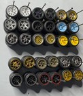 10 Random Muscle Real Riders Tires Set Lot 1 64 Scale For Hot Wheels matchbox