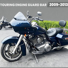 Front Engine Guard Flat Out Crash Bar For Harley Street Glide Road Glide 2009-13