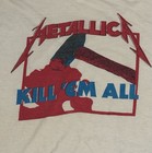 1983 Vintage Metallica Kill Em All White Euro Tour Shirt
