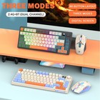 Attoe 75     Wireless Gaming Keyboard And Mouse Combo Tri-mode Bt5 0 2 4ghz usb   