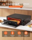 Vevor Electric Pizza Oven 16 In 1750w Countertop Pizza Cooker 77 To 572  f Temp