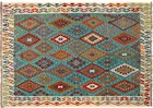 Modern Handmade Afghan Chobi Kilim Wool Area Rug By Afghan Artisan 9 7 X 6 8 Ft