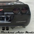 C6 Corvette Rear Bumper Letter Insert Kit In Carbon Fiber Or Chrome