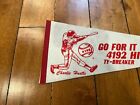 1985 Reds Pete Rose Charlie Hustle 4192 Hits Full Size Pennant