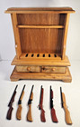 13  Miniature Gun Cabinet Handmade Long Guns With 2 Sm  Drawers - Unique