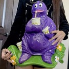      Vintage Grimace Mcdonalds Statue Sign Plaque Mcdonald Playground