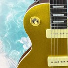 Standard Electric Guitar Metal Gold Body White Pickguard Ships From The U s 