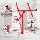 11ft Drywall Lift Panel Hoist Sheetrock Plasterboard Jack Lifter Rolling Tool
