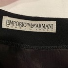 Vintage Emporio Armani Wool-blend Black Dress