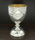 Great Vintage German Hugo Bohm 800 Silver Christening   Baby Cup Chalice