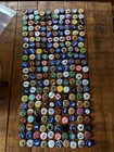 200 Beer Bottle Caps Mixed Lot Upcycle Craft Projects Colorful Nice Variety 
