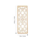 4pcs Mini Doll House Screen  Miniature Room Divider Wood Dollhouse Screen Diy   