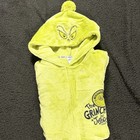 Justice Sleep The Grinch Pajamas Union Suit L 12 14 Flame Resistant Kids Nwot