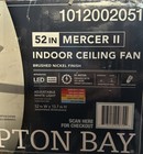 Hampton Bay 52 In  Brushed Nickel Ceiling Fan W  Cct Led   Remote Control