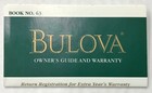 Vintage Bulova Green Watch Case Display Storage Collection Box With Book No  63
