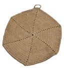 Handmade Crochet 7  Hexagon Potholder Patriotic Red White Blue Kitchen Trivet