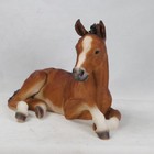 Lying Down Colt Garden Statue Horse Outdoor Decor Home Farm Gift Cute Decoration