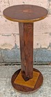 Vintage Antique Old Handmade Mahogany Wood Table Lamp Plant End Hall Table Stand