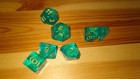 Set Of Polyhedral D d Dice - Shimmery Turquoise
