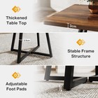 Square Dining Table For 2  31 5  Industrial Dinner Table With Metal Base  Kit   