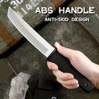 Stainless Steel Fixed Blade Knife - Outdoor Camping  Survival Tool With Sheath
