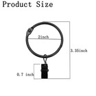 20 Pcs Openable Curtain Rings With Clips  Window Clip Rings Curtain Hooks Han   