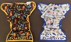 Lot 2 Blueberry Diapers Coverall Snap One Size Swaddlebees Covers Shell Diaper