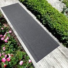 Anti Slip Waterproof Light Weight Low Profile Gray Rug Runner Office Outdoor