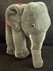 Vintage 1968 Steiff Mohair Elephant 22cm Plush Toy Tagged Ean 0500 22 Germany
