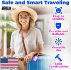 -usa Luggage Tags  assorted  6 Pk   Bag Tag For Baggage  Suitcase Tags Bulk