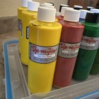 Jacquard Dye-na-flow Fabric Paint Lot Of 19 Yellow Purple Black White Red Ochre