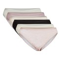 Joyspun Women s Cotton-blend Hi-cut Bikini Panties  6-pack  Sizes S-xxxl