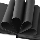 Mini Black Notebook 5x5  110gsm Paper  Blank Sketchbook  Travel Diary