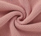 100  Cotton Baby Blanket - Pink Scalloped Edge Knit Crib Bassinet