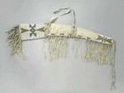 Native American Indian Beaded Rifle Scabbard Sioux Style Suede Leather