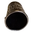 Private Collection 1930s Navajo Sterling Silver Thimble Blue Gem Turquoise