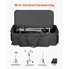 Uimoso Durable Drum Hardware Bag With Wheels For Stand And Accessory Storage