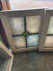 Sg4947 Two Available Price Each Antique Painted  Stained Glass Window 19 X 24  5