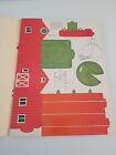 Vintage Tiny Press Out Punch Out Farm Book Whitman Paper Doll Toy Model 60s 1969
