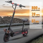 Electric Scooter 48v 800w For Adult 10 off Road Fat Tires Fast Speed Usa Max Vv