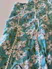 Vintage Floral Full Kitchen Apron W  Straps   Pocket - Hand Stitched