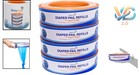 Heavy Duty Blue Diaper Genie Refill Bags 4-pack 1300counts Odor Control